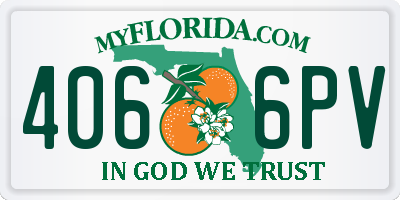 FL license plate 4066PV