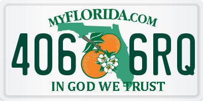 FL license plate 4066RQ
