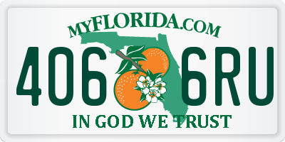 FL license plate 4066RU