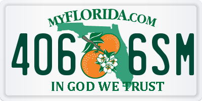 FL license plate 4066SM