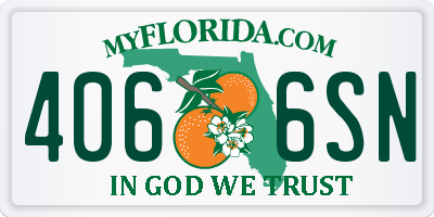 FL license plate 4066SN
