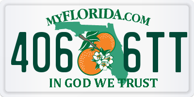 FL license plate 4066TT