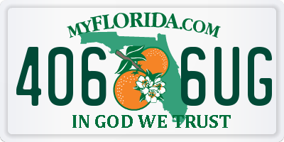 FL license plate 4066UG