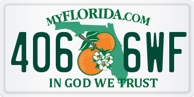 FL license plate 4066WF