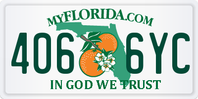 FL license plate 4066YC