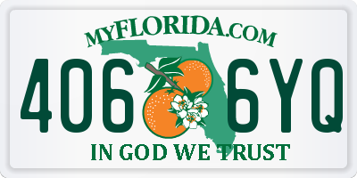 FL license plate 4066YQ