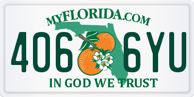 FL license plate 4066YU
