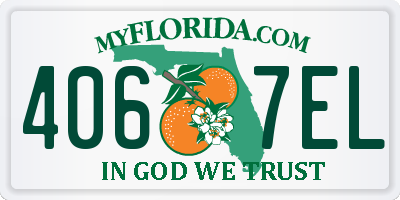 FL license plate 4067EL
