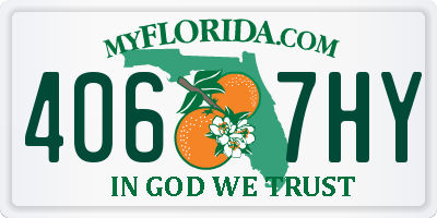 FL license plate 4067HY