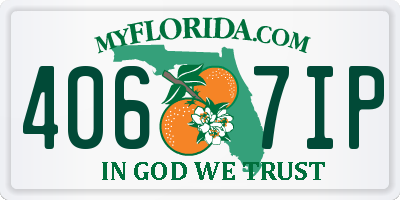 FL license plate 4067IP