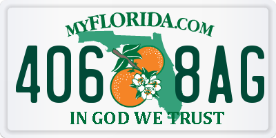 FL license plate 4068AG