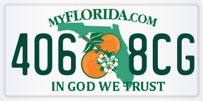 FL license plate 4068CG