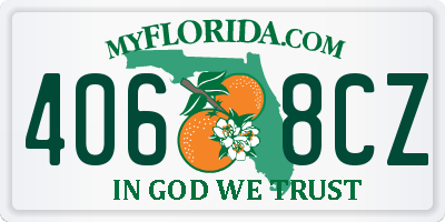 FL license plate 4068CZ