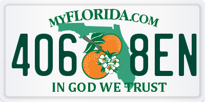 FL license plate 4068EN