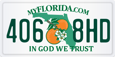 FL license plate 4068HD