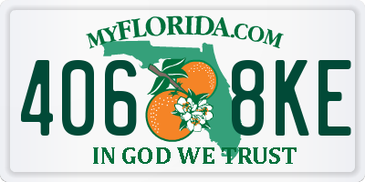 FL license plate 4068KE