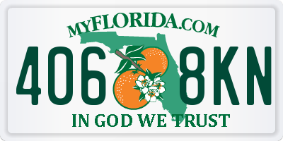 FL license plate 4068KN