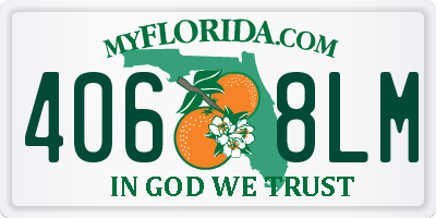 FL license plate 4068LM