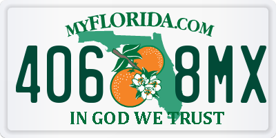 FL license plate 4068MX