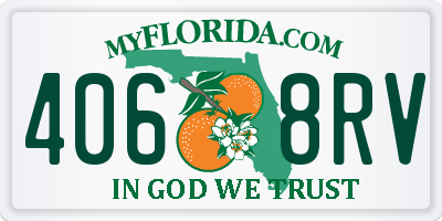 FL license plate 4068RV