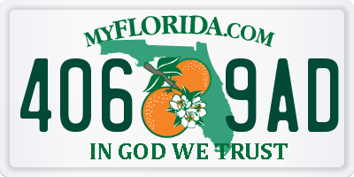 FL license plate 4069AD