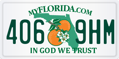 FL license plate 4069HM