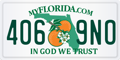 FL license plate 4069NO