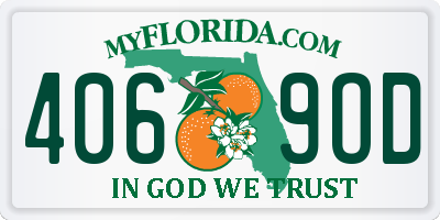 FL license plate 4069OD