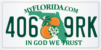 FL license plate 4069RK