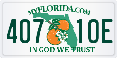 FL license plate 4071OE