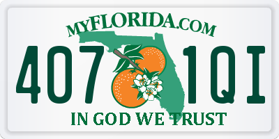 FL license plate 4071QI