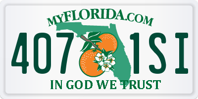 FL license plate 4071SI