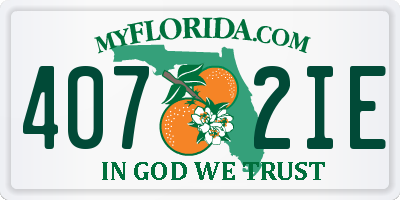 FL license plate 4072IE
