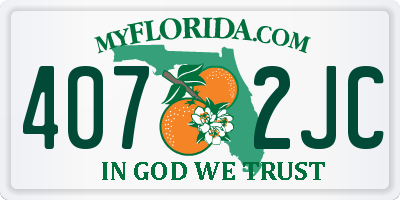 FL license plate 4072JC