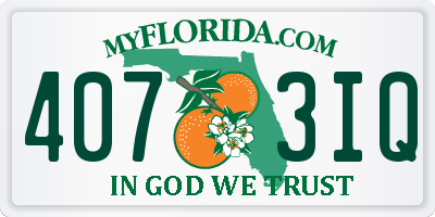 FL license plate 4073IQ