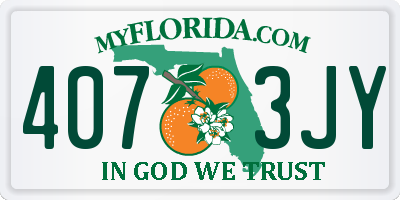 FL license plate 4073JY