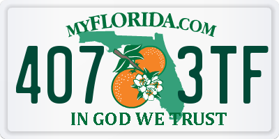 FL license plate 4073TF