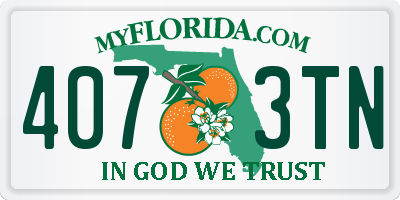 FL license plate 4073TN