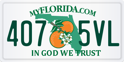FL license plate 4075VL