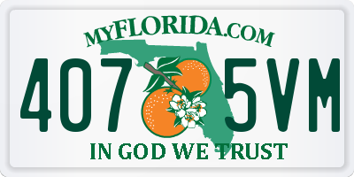 FL license plate 4075VM