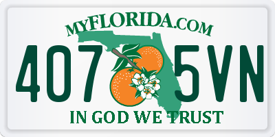 FL license plate 4075VN