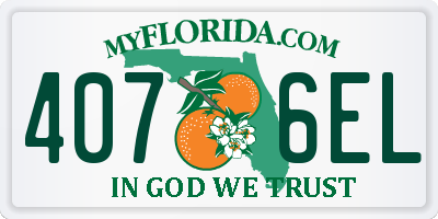 FL license plate 4076EL