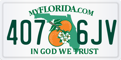 FL license plate 4076JV