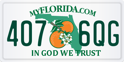 FL license plate 4076QG