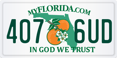FL license plate 4076UD