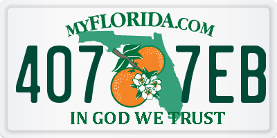 FL license plate 4077EB