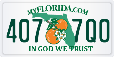 FL license plate 4077QO