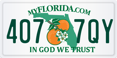 FL license plate 4077QY