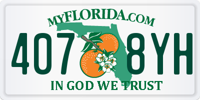 FL license plate 4078YH