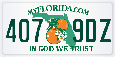 FL license plate 4079DZ